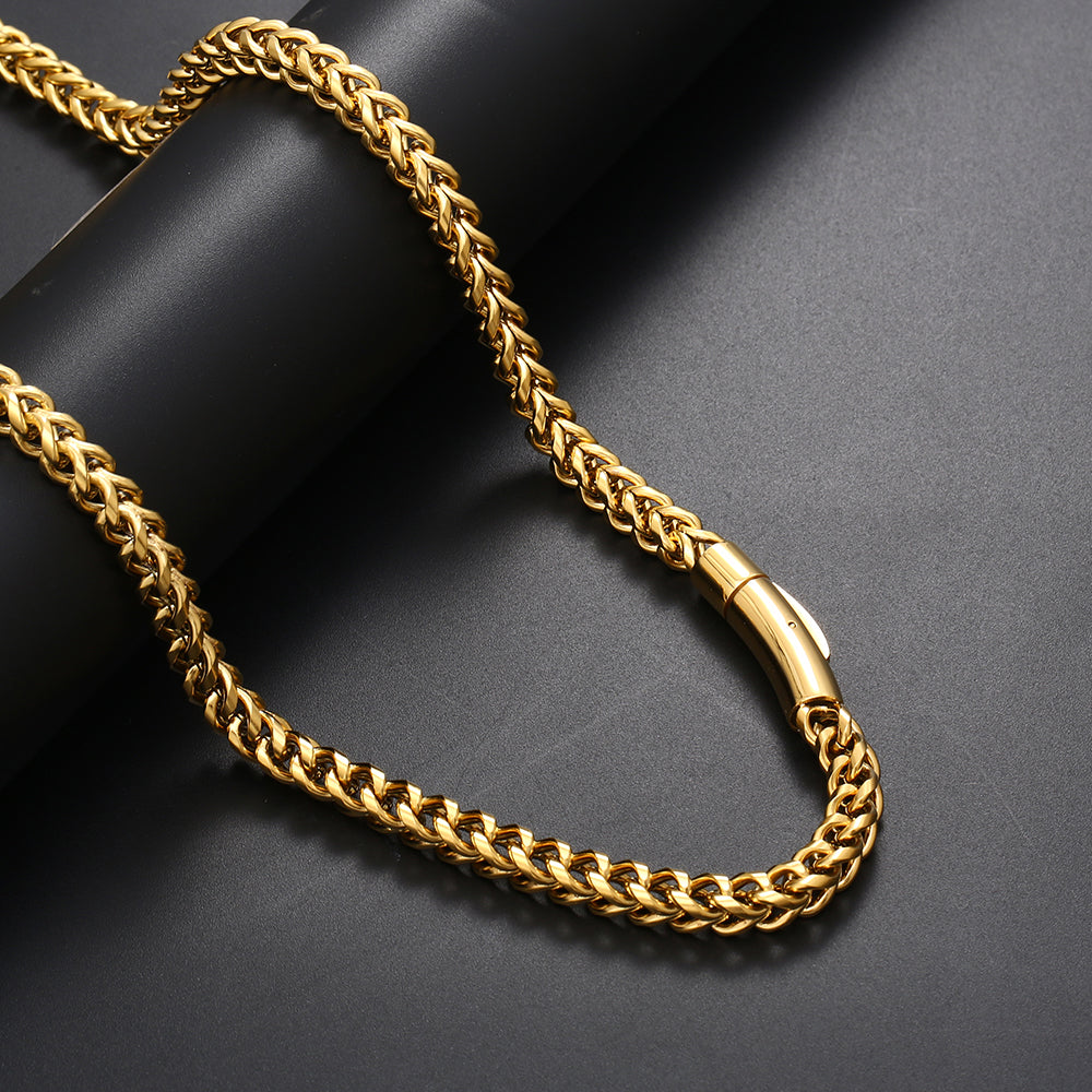 6mm Spring Clasp Reversible Chain in Gold