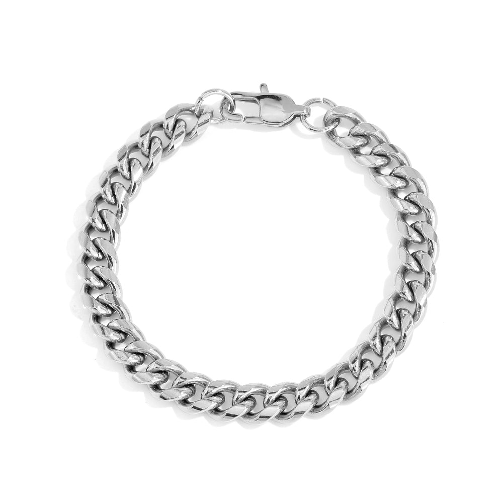 9mm Stainless Steel Cuban Bracelet