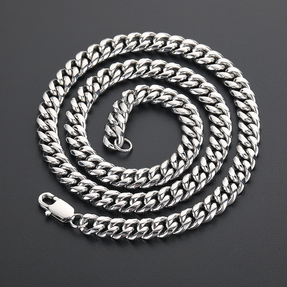 9mm Stainless Steel Cuban Chain